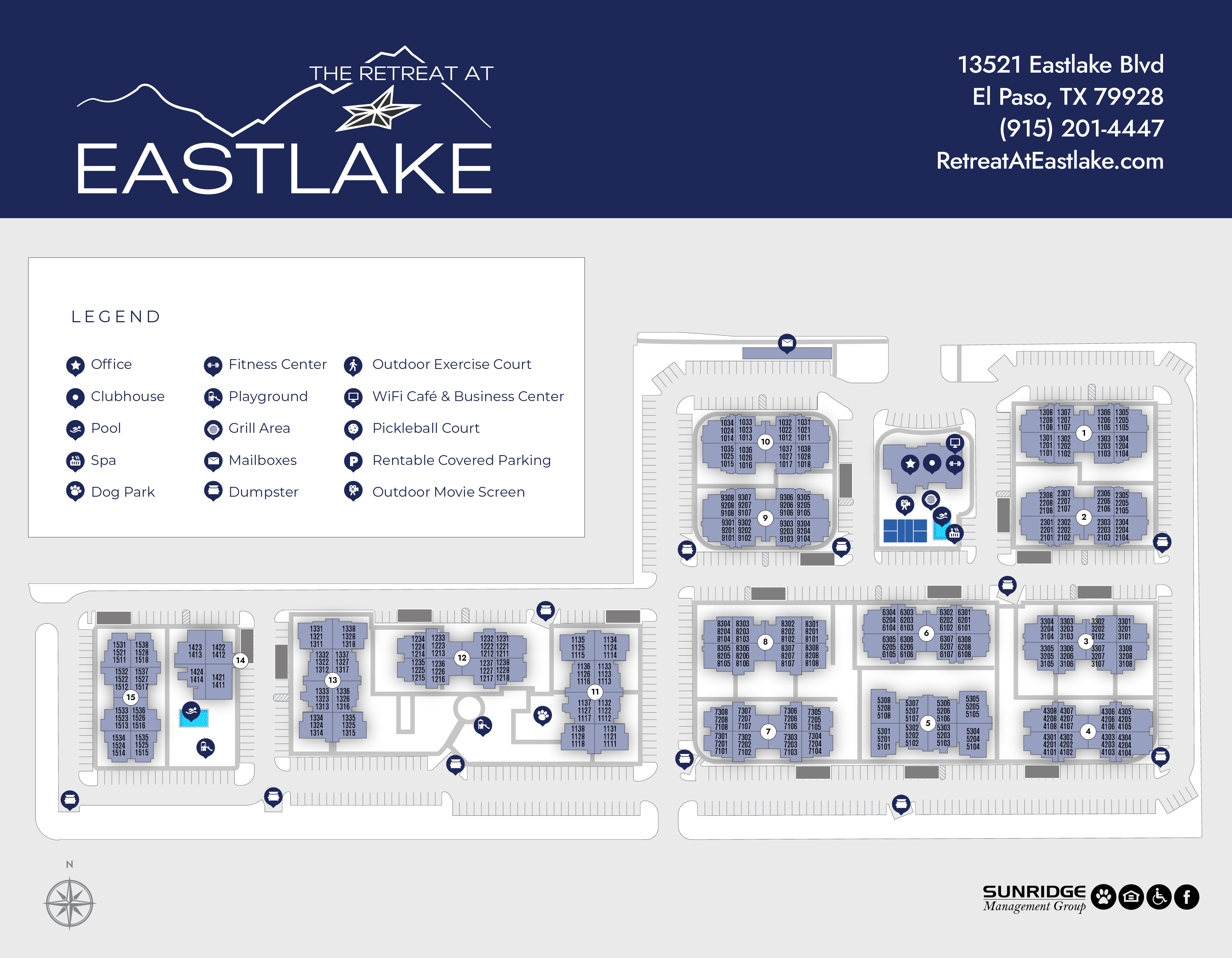 The Retreat at Eastlake Community Page Sitemap Image